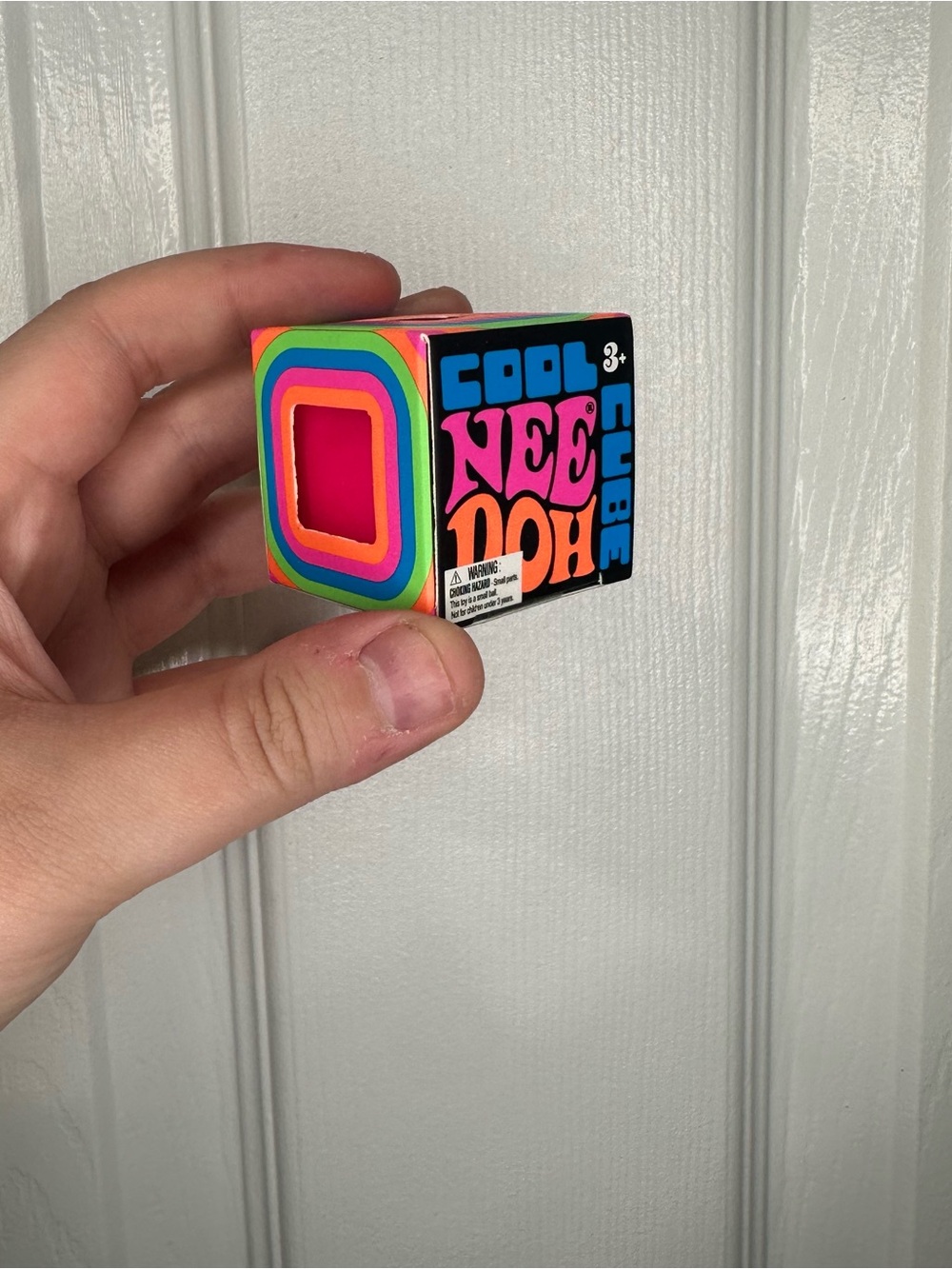 Mini Cool Cube NeeDoh Cube - Pink, Viral Squishy Stress Toy